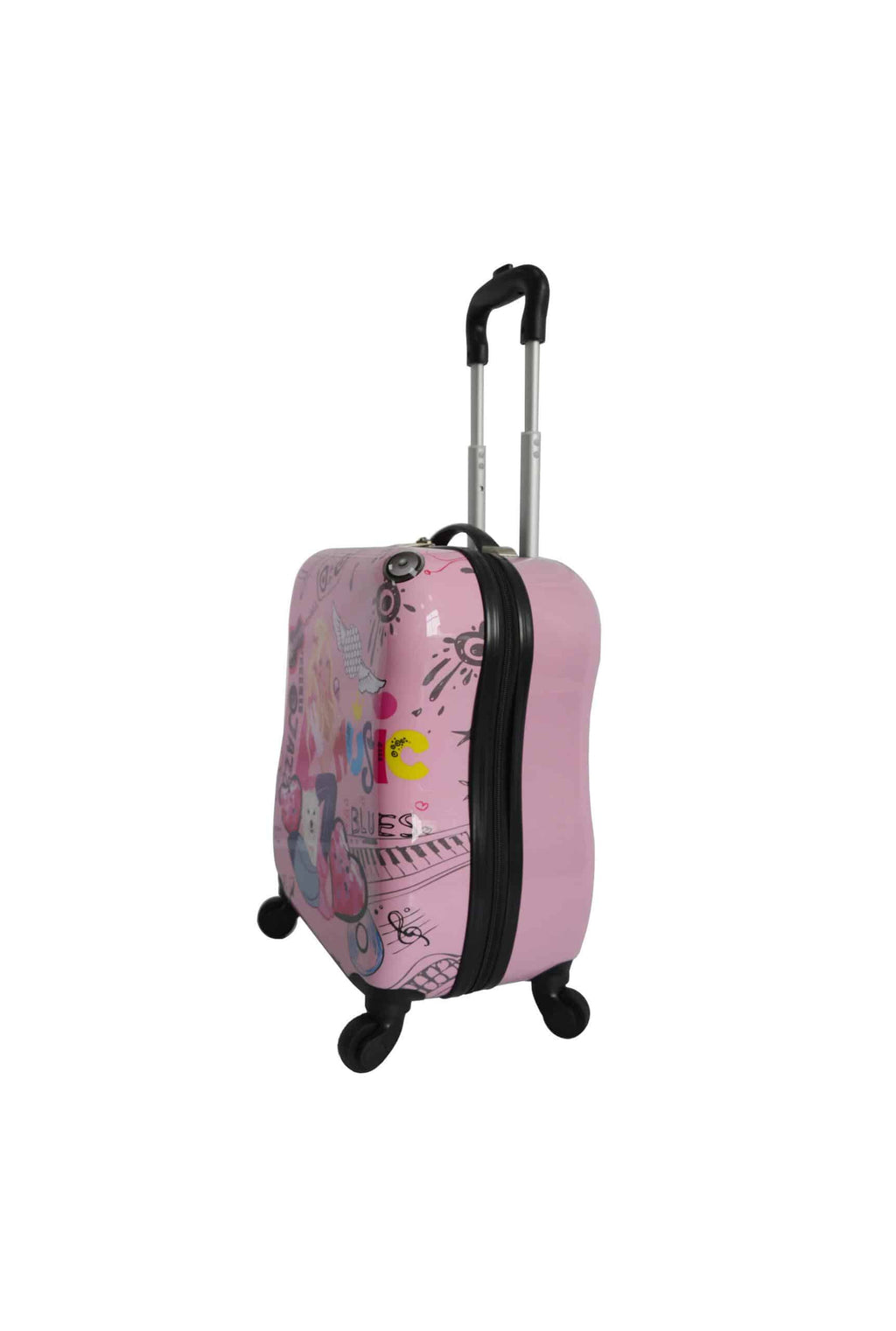 Valise enfant format low cost rose "Musik"