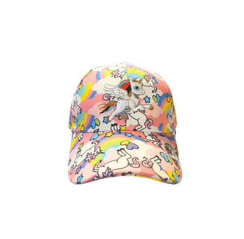 Casquette rose Licorne NY pour fille T54