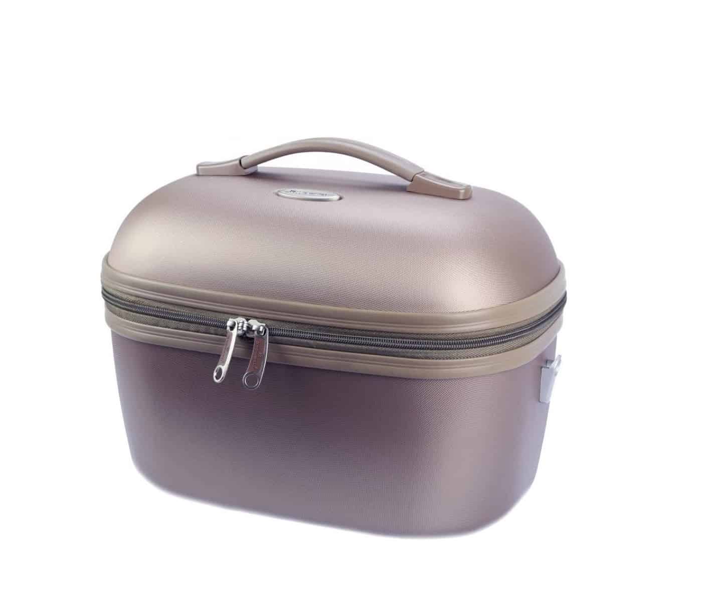 Vanity case et trousse de toilette rigide snowball marron