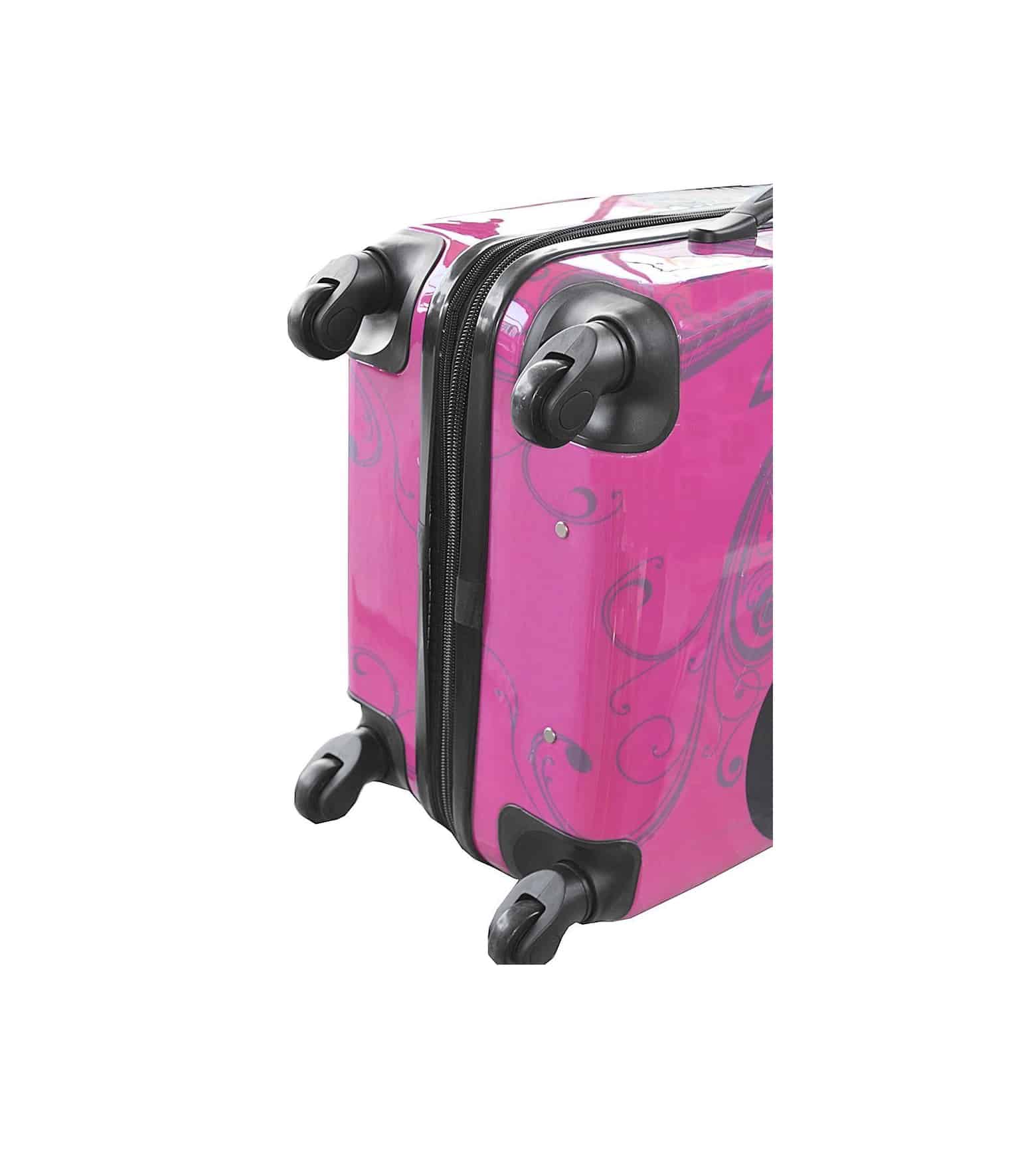 Valise rigide 65 cm Papillon