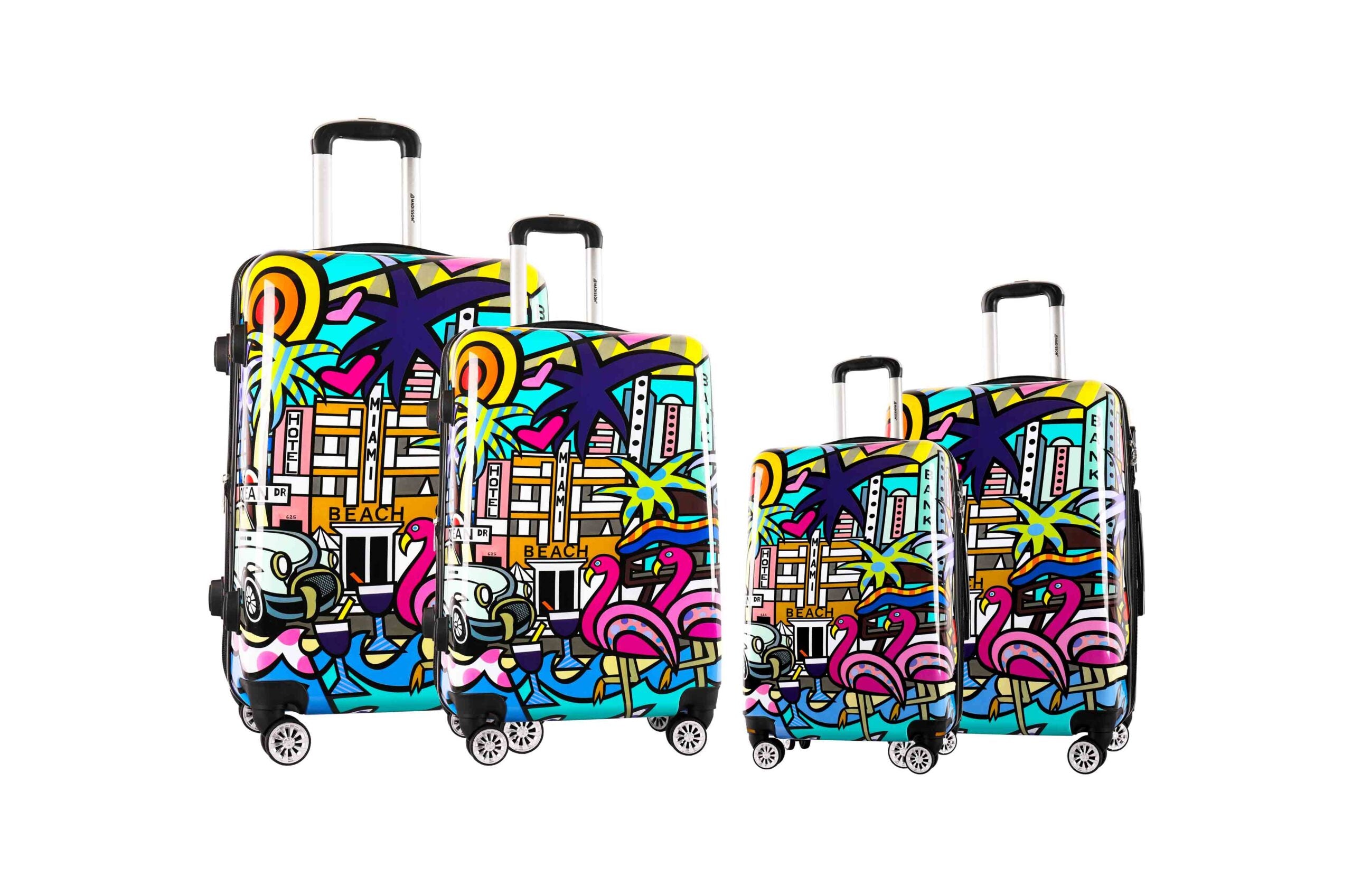 ensemble de 4 valises 75 65 55 et underseat