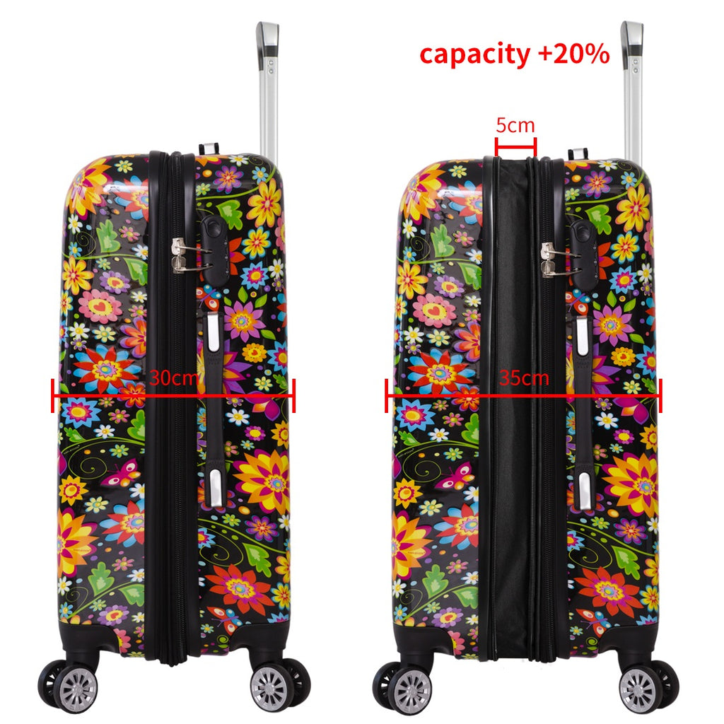 Grande Valise Extensible 76 cm Floraison de Madisson
