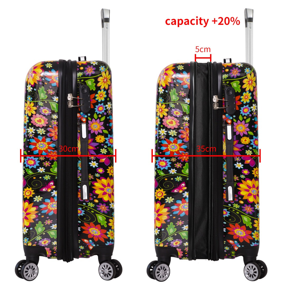 Grande Valise Extensible 76 cm Floraison de Madisson