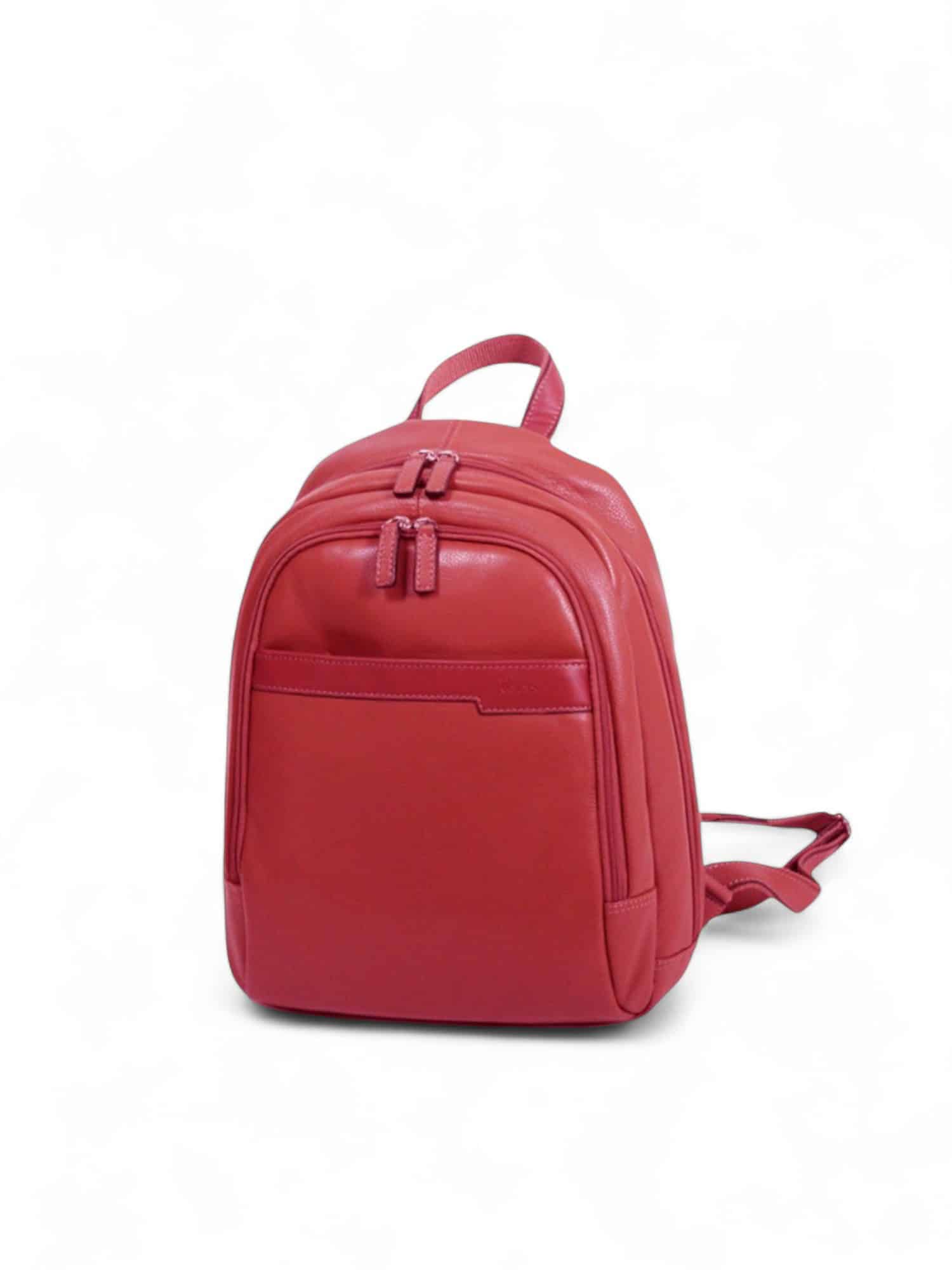 Sac à dos en cuir pour homme et femme Katana 69308 rouge - vue de face