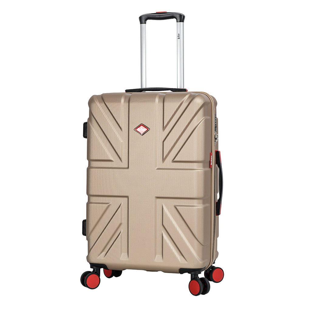 valise rigide moyenne 67 cm à 8 roues Lee Cooper taupe