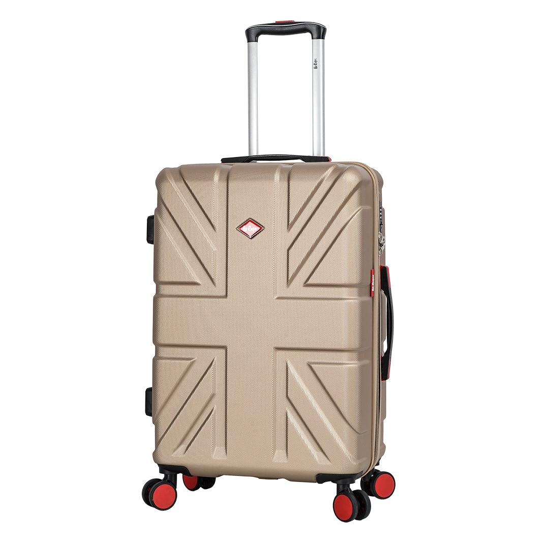 valise rigide moyenne 67 cm à 8 roues Lee Cooper taupe
