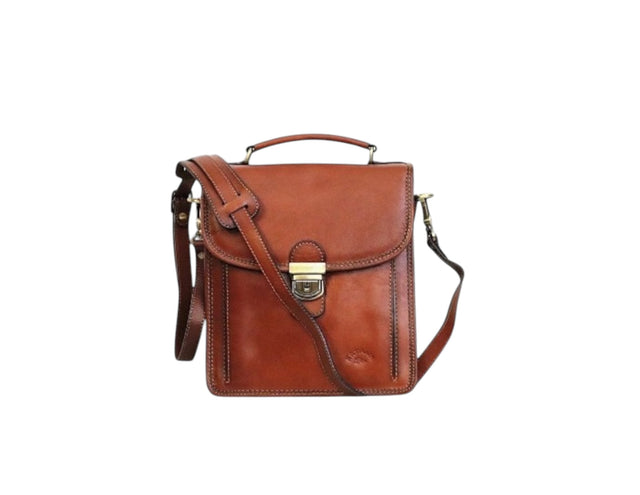 Sacoche en cuir de vachette gras pour homme katana