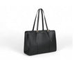 Grand sac cabas A4 et PC cours et bureau noir- vue de profil