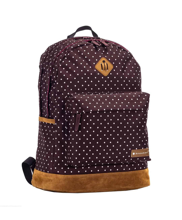 sac à dos enfant à pois snowball marron