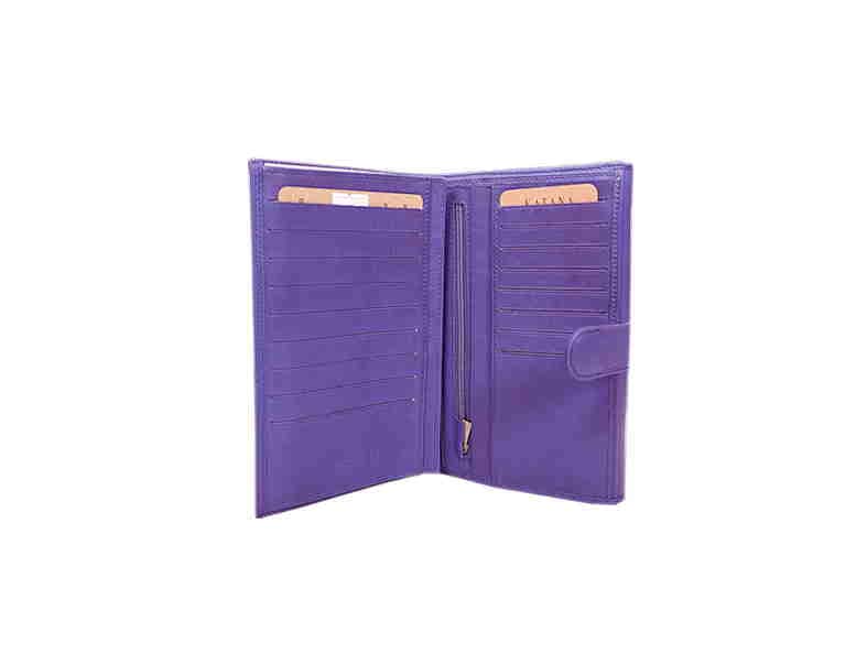 Portefeuille en cuir et compagnon pour femme