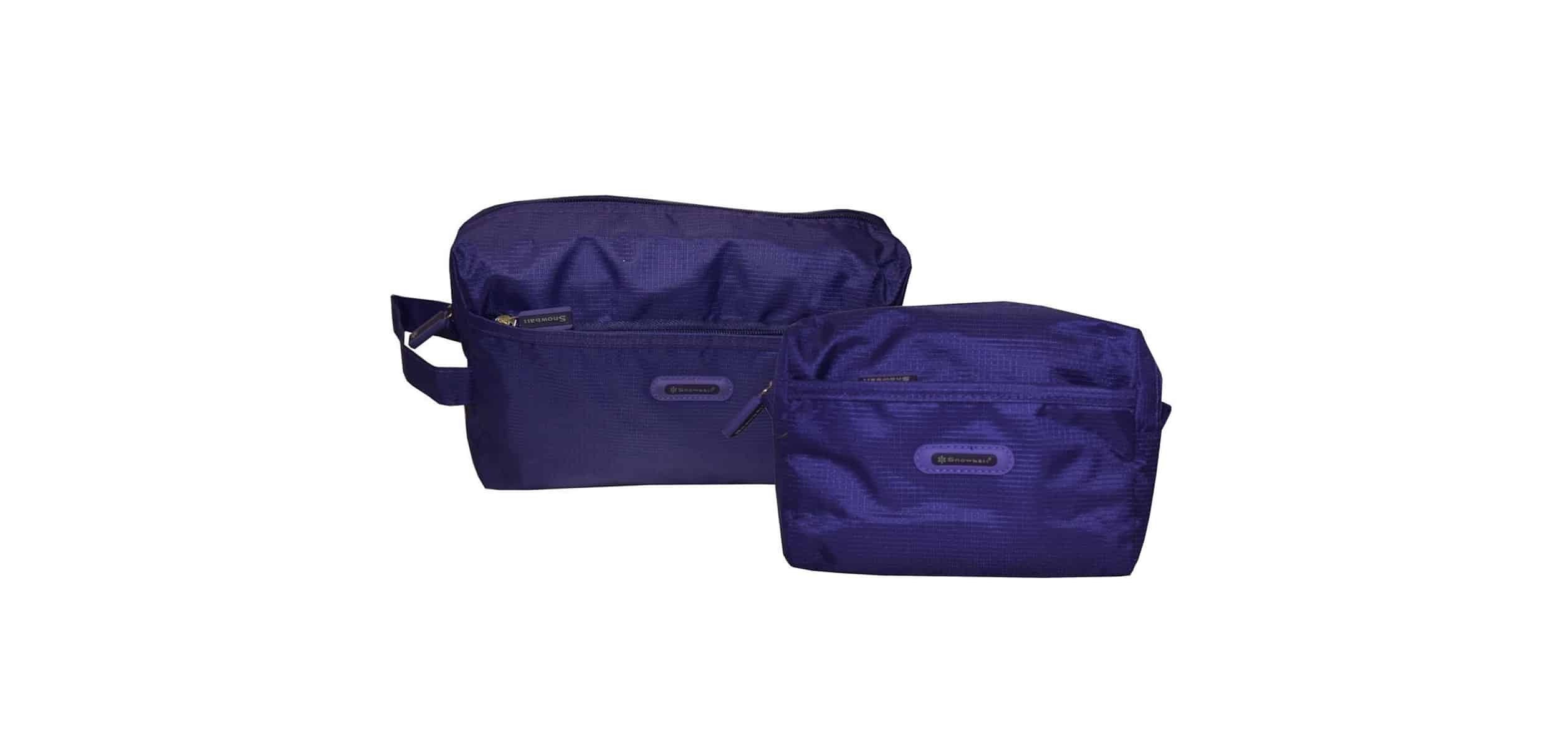 set de 2 trousses de toilettes Snowball violet