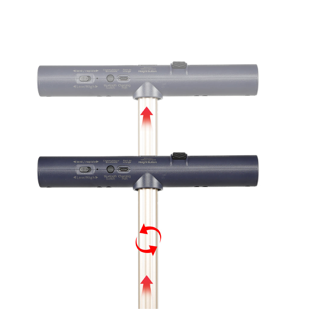 Valise cabine avec trottinette électrique intégrée, 55 cm, modèle Snowball, pratique et innovant.