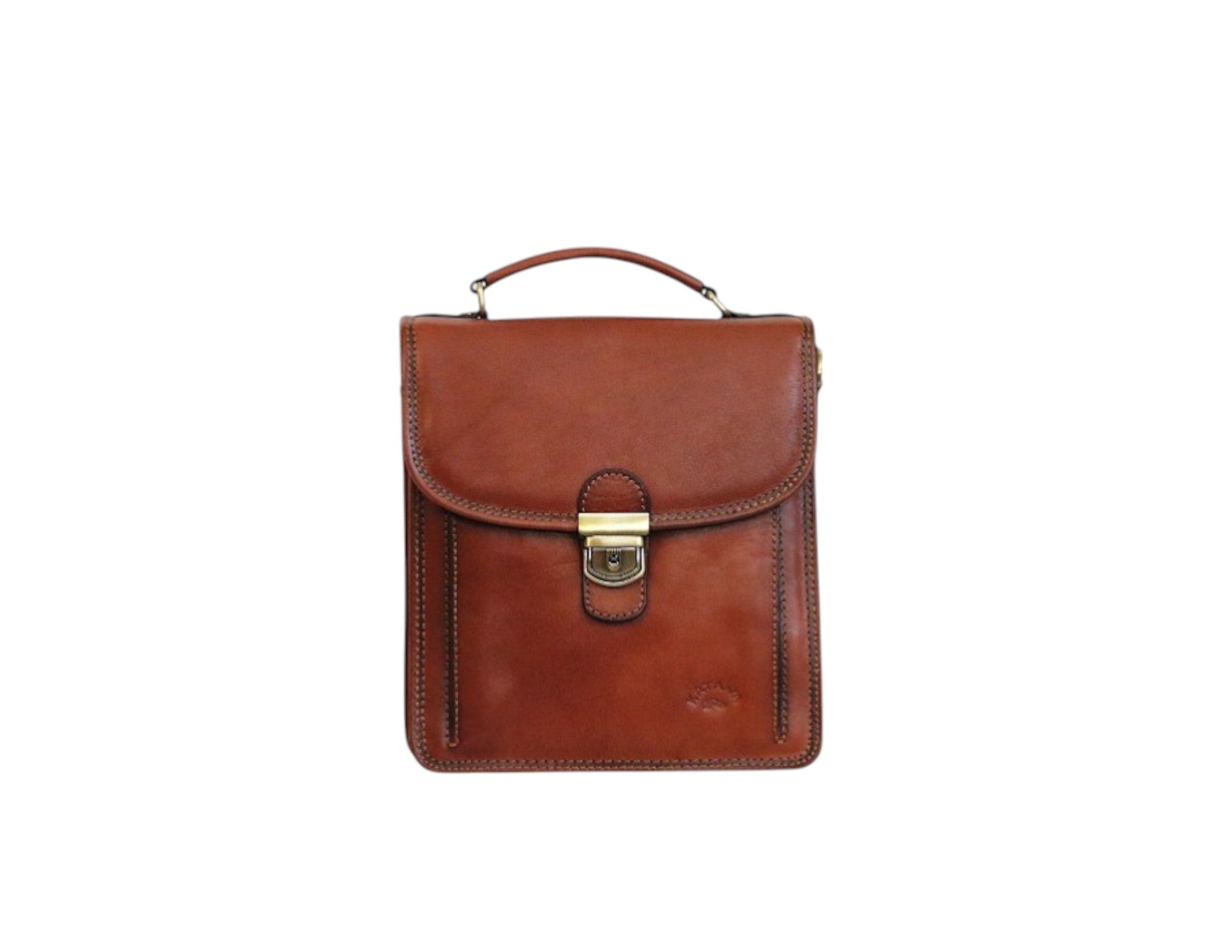 Sacoche en cuir de vachette gras pour homme