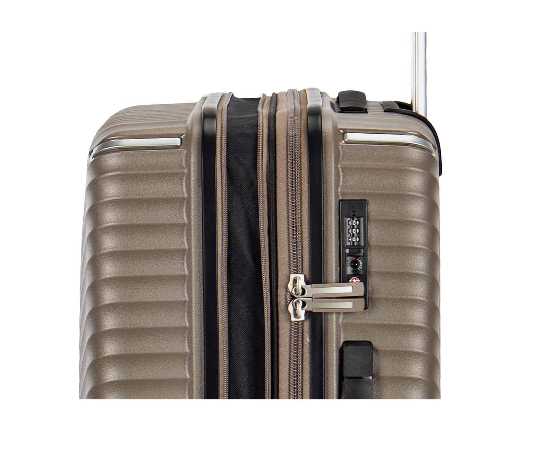 valise moyenne rigide rouge