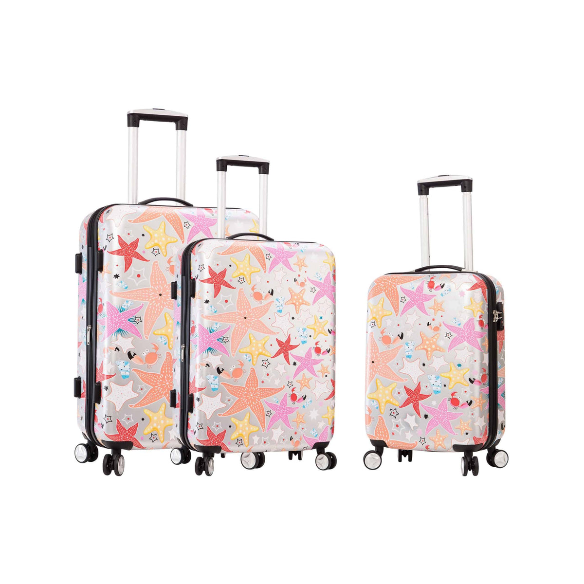 Set de 3 valises « Etoiles de mer »