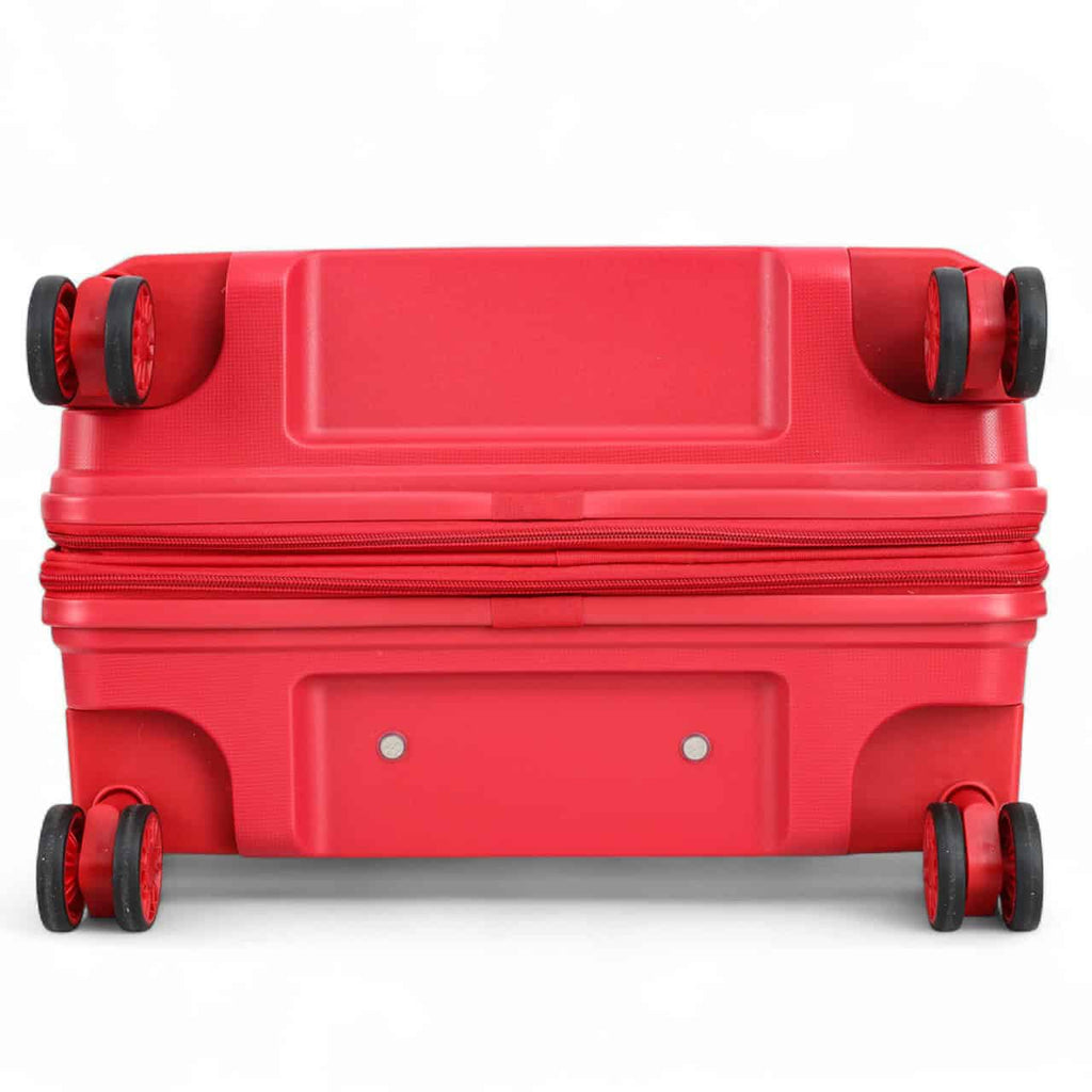 vue 4 roues de la vue de face de la valise rigide 65 cm extensible en polypropylène Snowball