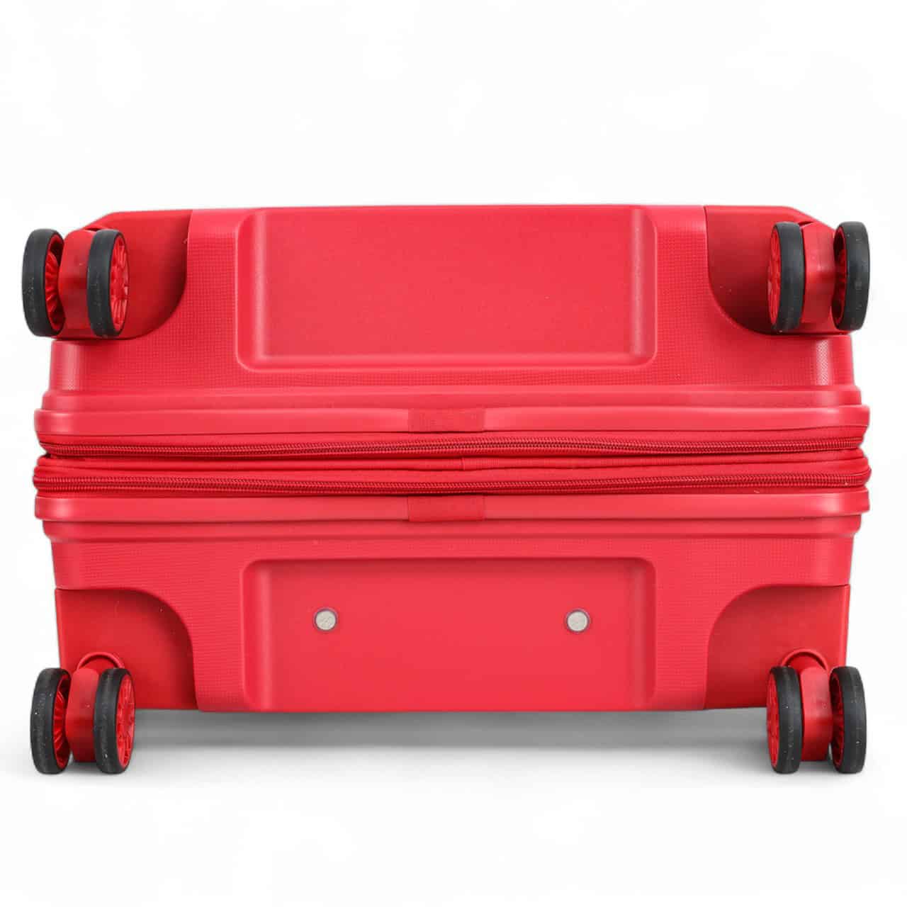 vue 4 roues de la vue de face de la valise rigide 65 cm extensible en polypropylène Snowball