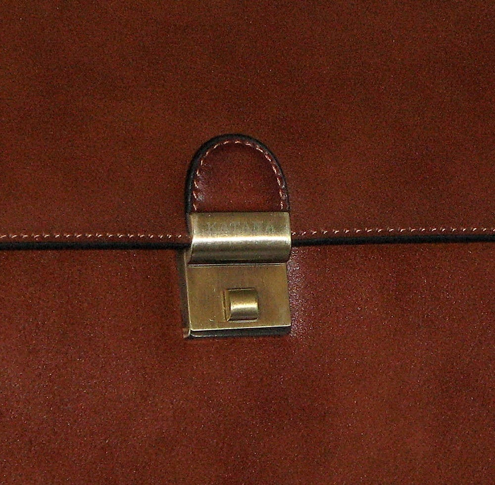 cartable en cuir 3 soufflets