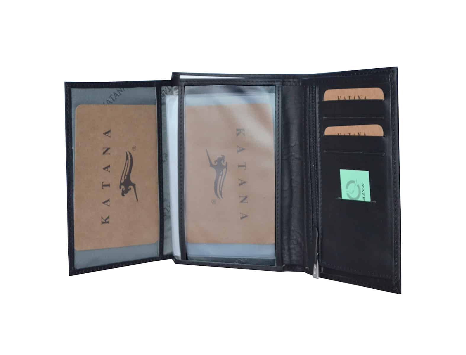 Portefeuille cuir homme katana 253018 Noir pas cher