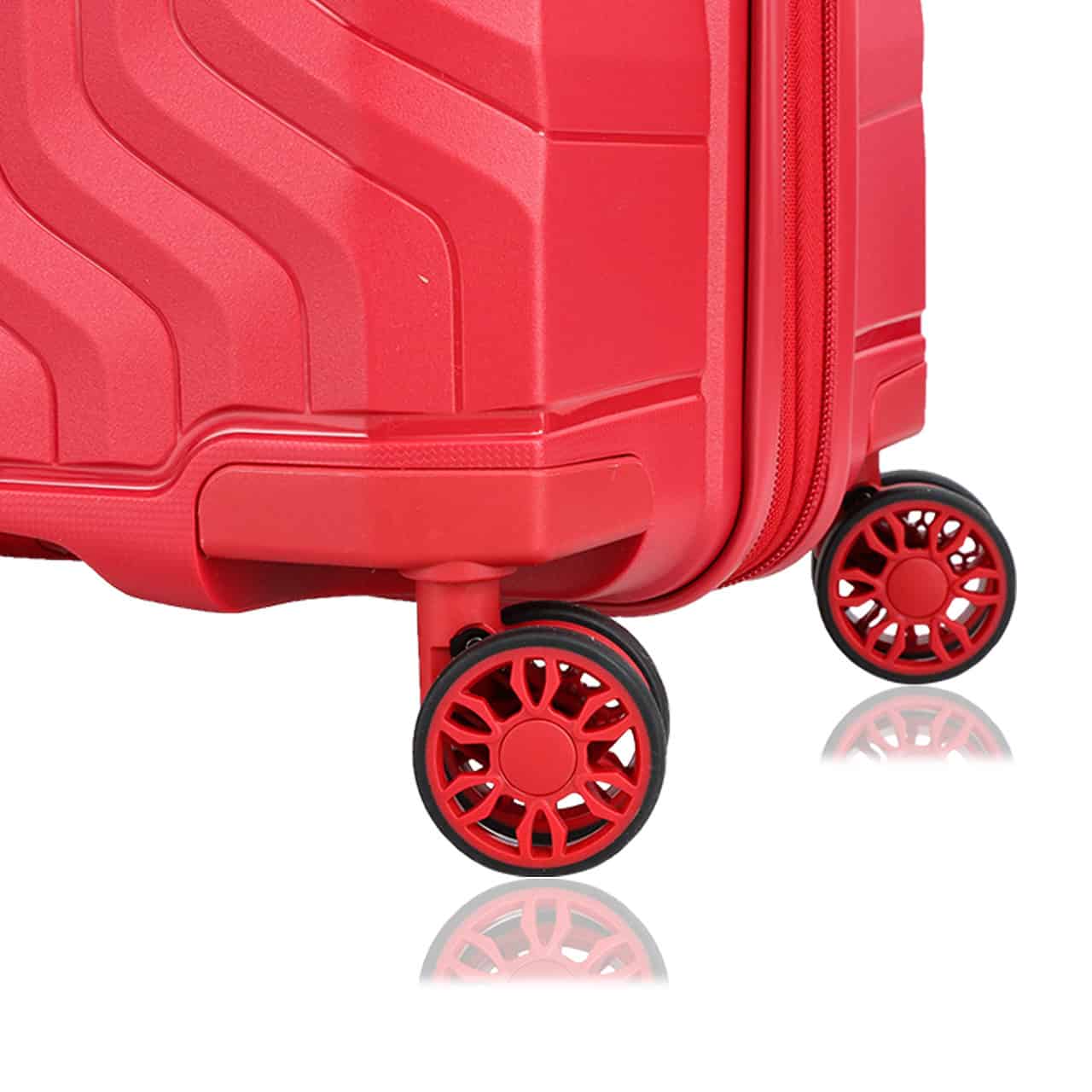 Valise rouge Snowball Malaga 55 cm roues doubles