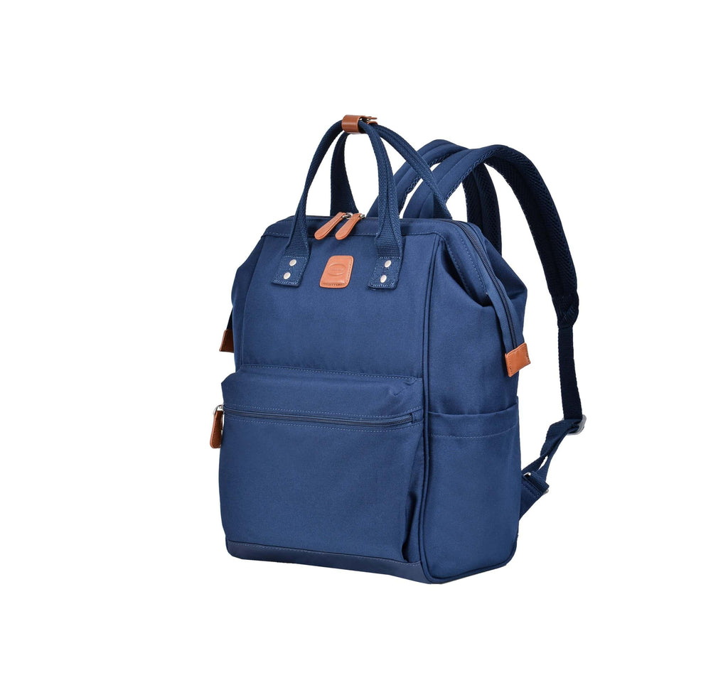sac à dos en toile pour femme bleu Snowball- vue de face