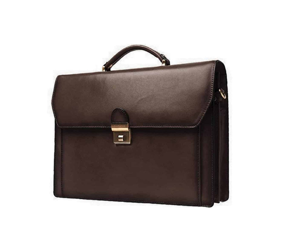 CARTABLE EN Cuir pas cher katana marron foncé 63025MF