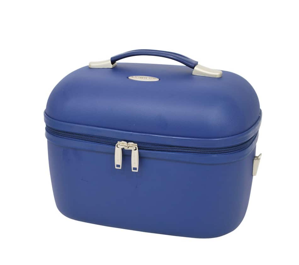 Vanity case et trousse de toilette rigide snowball bleu
