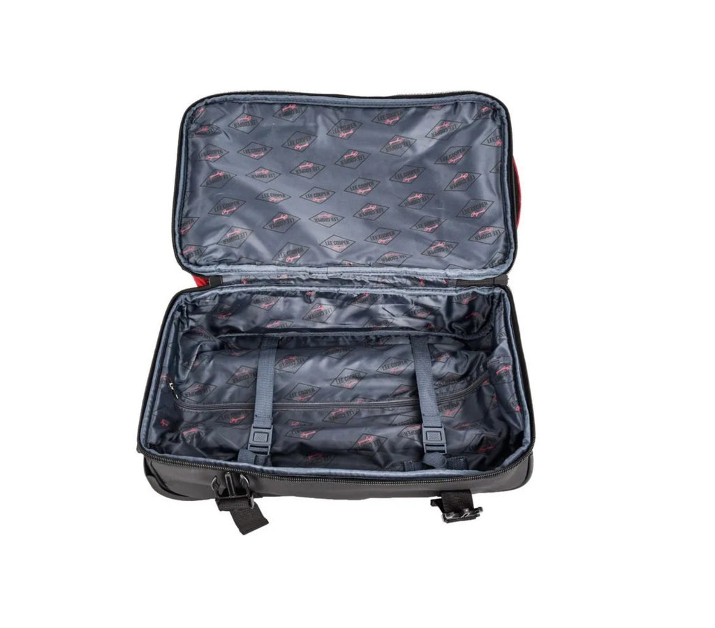sac de voyage à roulettes lee cooper rouge pas cher