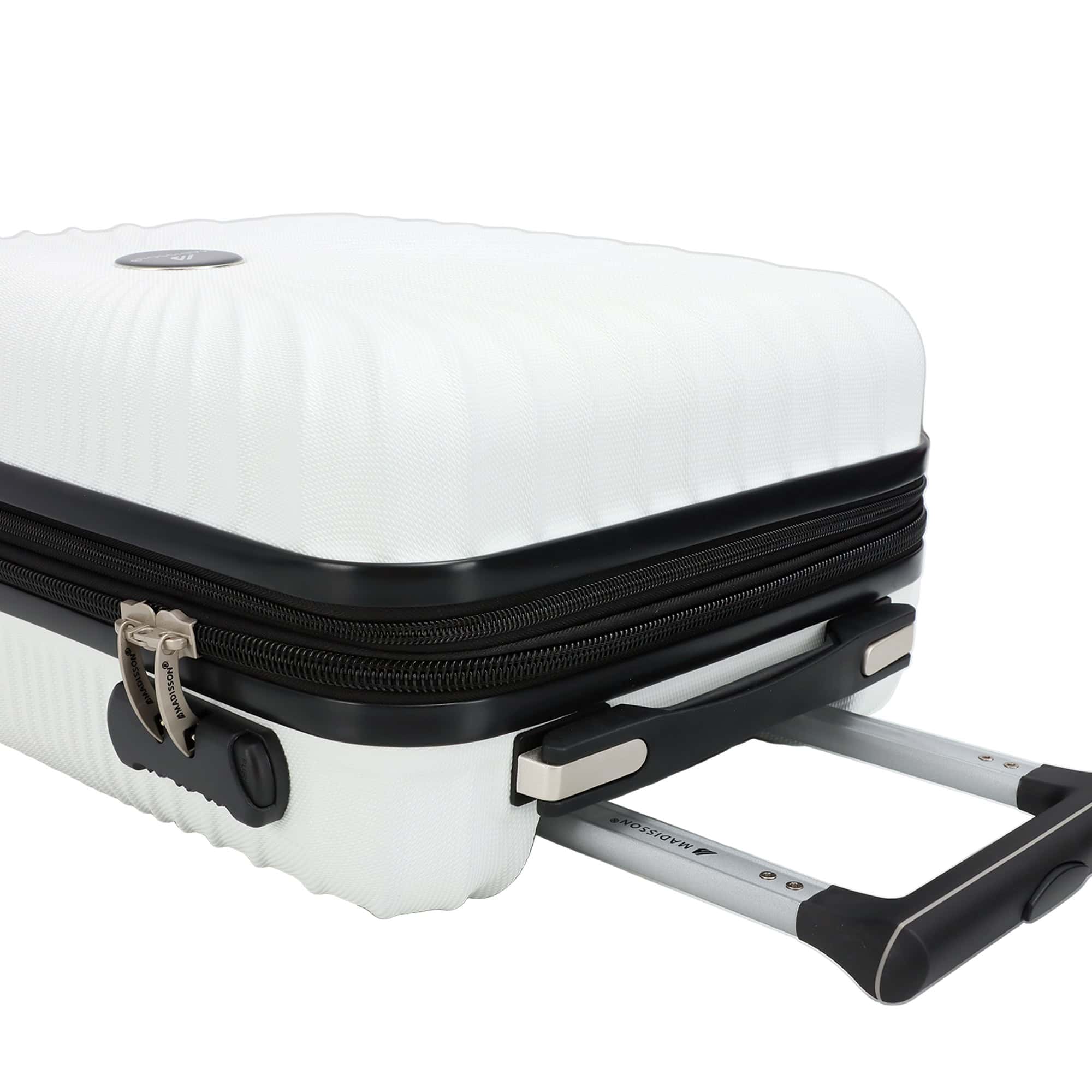 valise cabine sous siege easyjet 45x33x20 cm blanc- vue de poignées