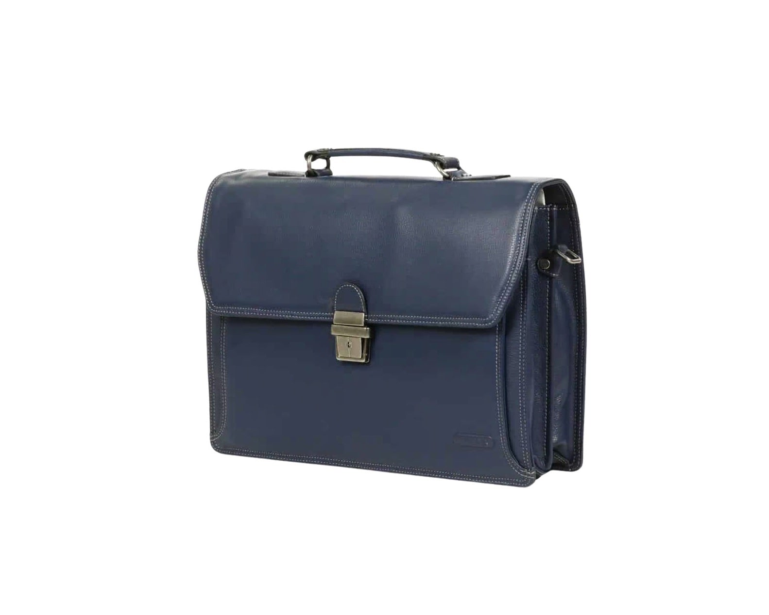 cartable en cuir bleu katana homme et femme