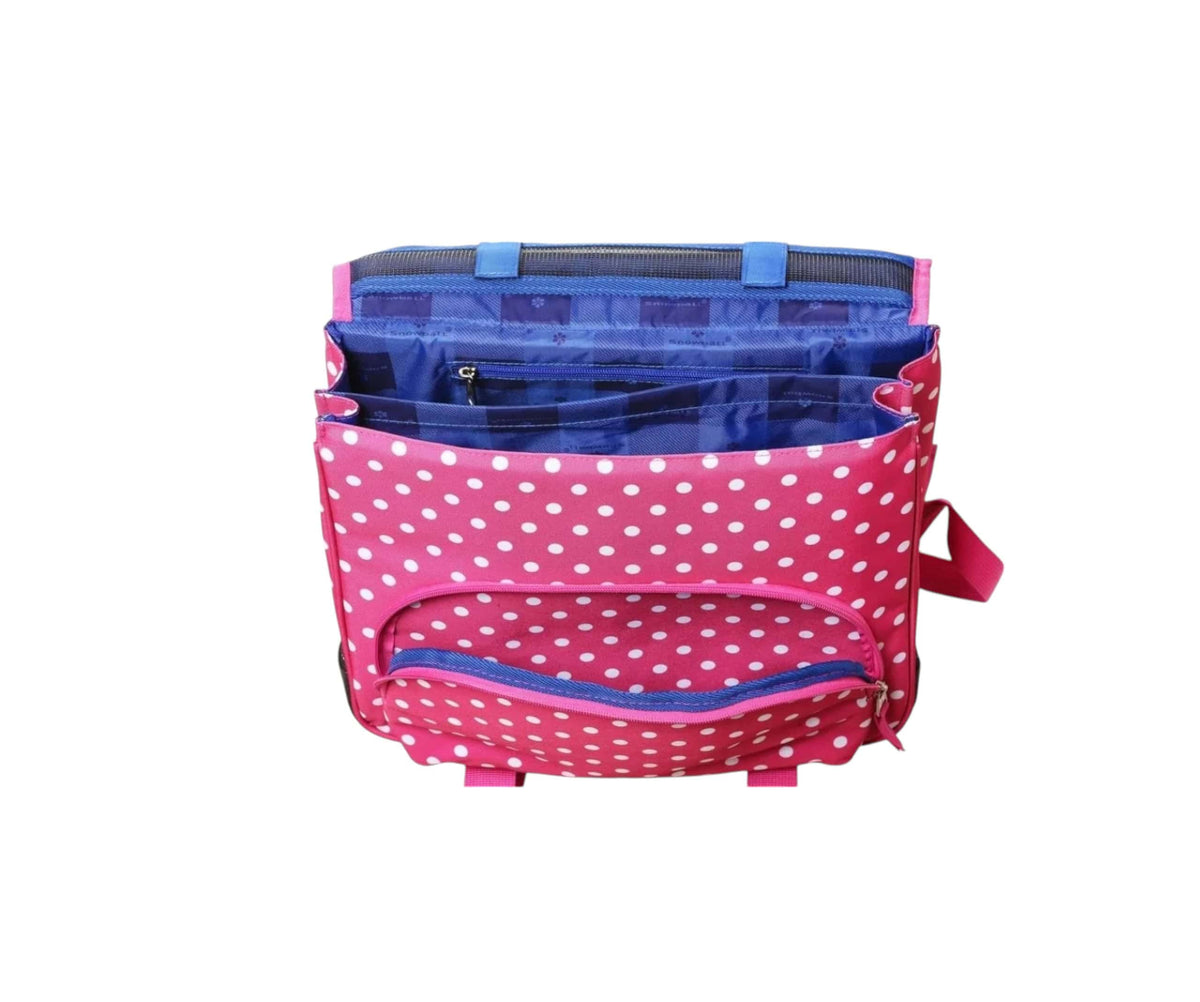 grand cartable scolaire ce2 cm1 cm2 pour fille Snowball rose : vue intérieur