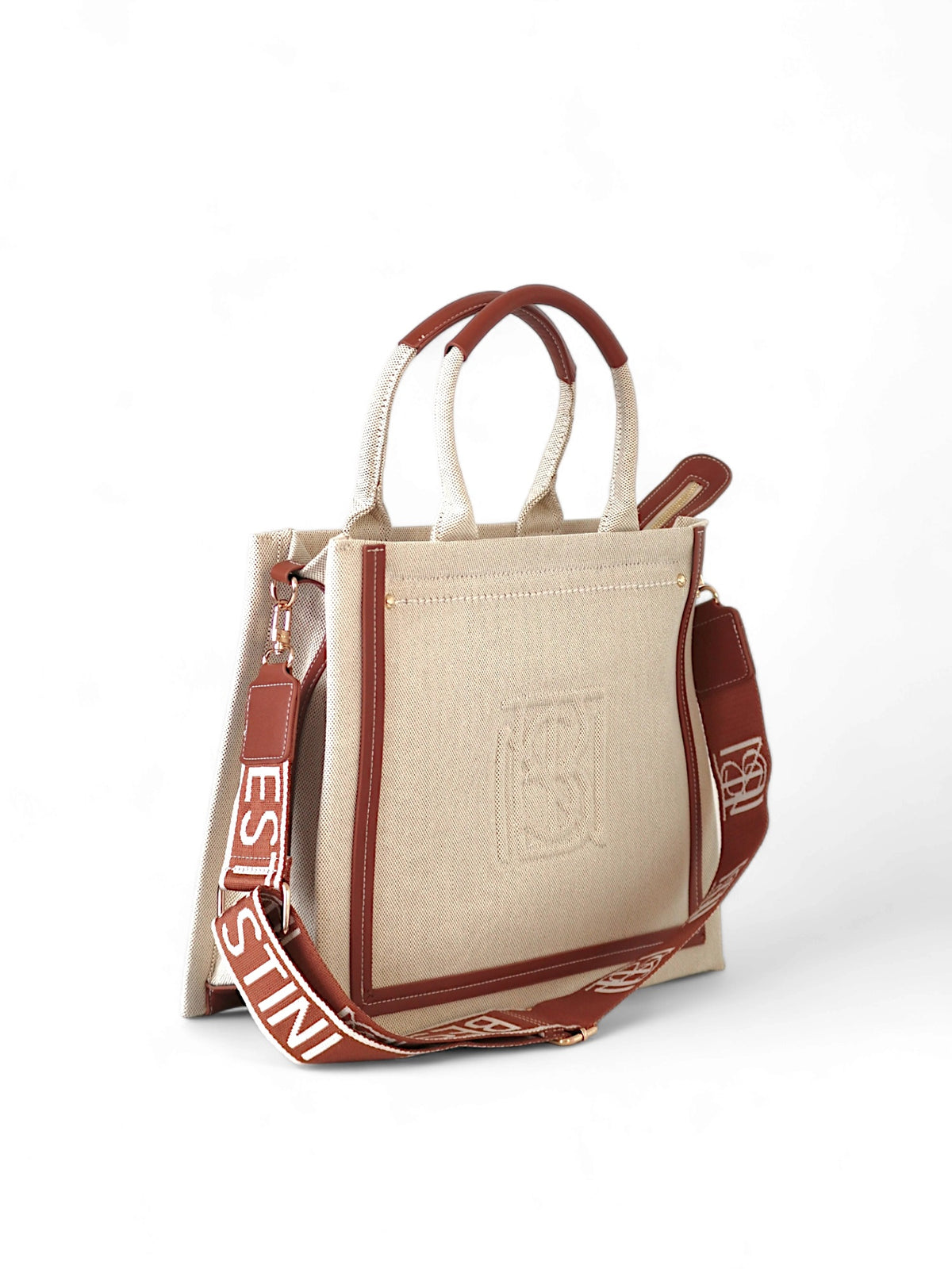 sac cabas en coton beige bestini C