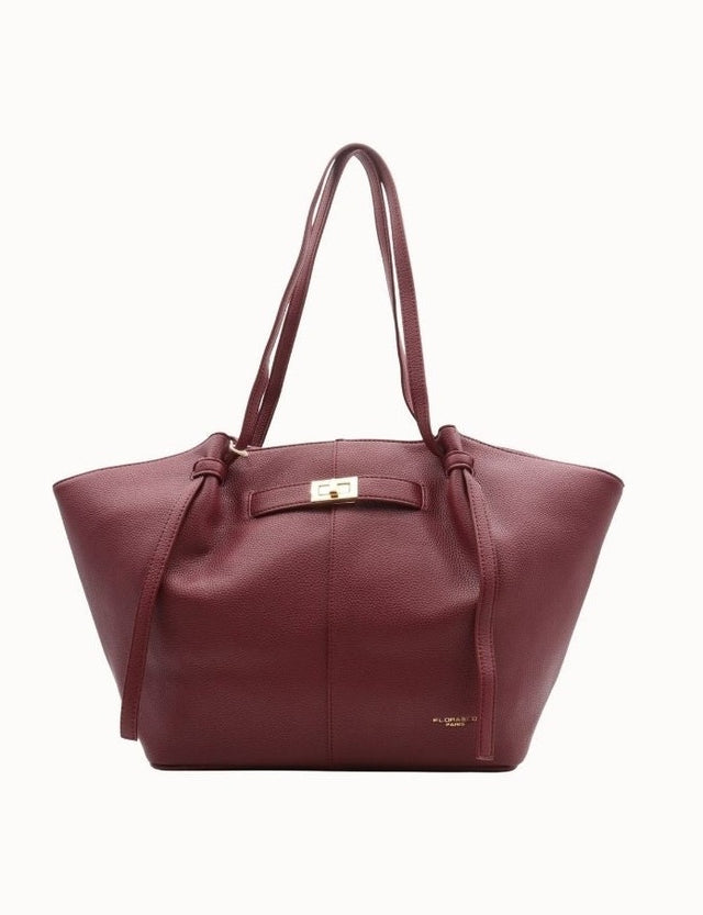 Grand sac cabas femme Flora & Co 9982 bordeaux – vue de face