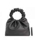 Petit Sac à main à poignée froncée noir