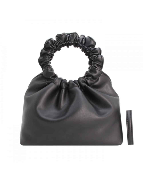 Petit Sac à main à poignée froncée noir