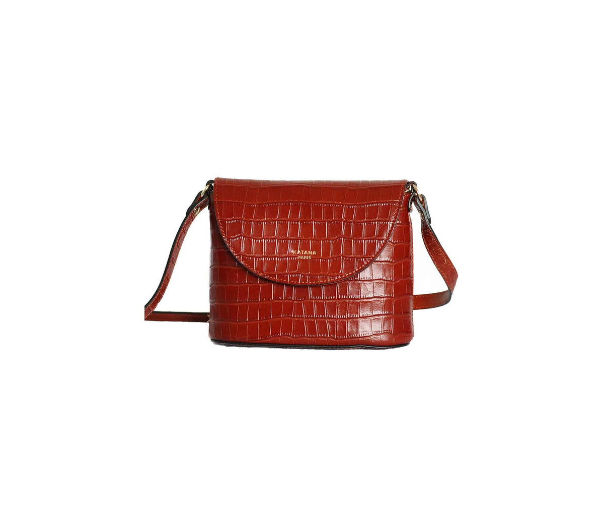 Petit sac bandoulière en cuir Katana