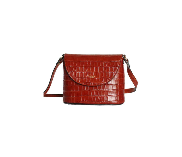 Petit sac bandoulière en cuir Katana