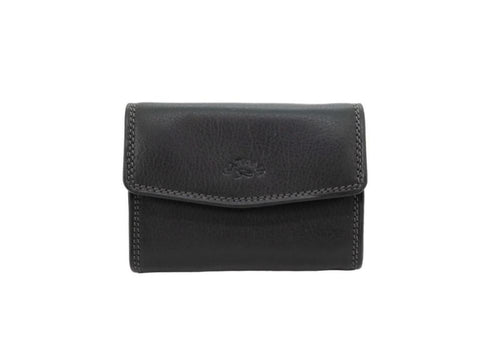 porte monnaie et cartes en cuir noir katana