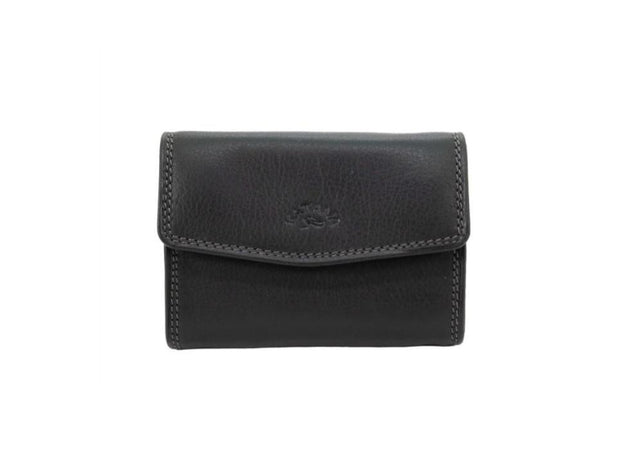 porte monnaie et cartes en cuir noir katana