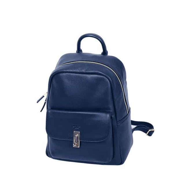 Sac à dos en cuir grainé pour femme