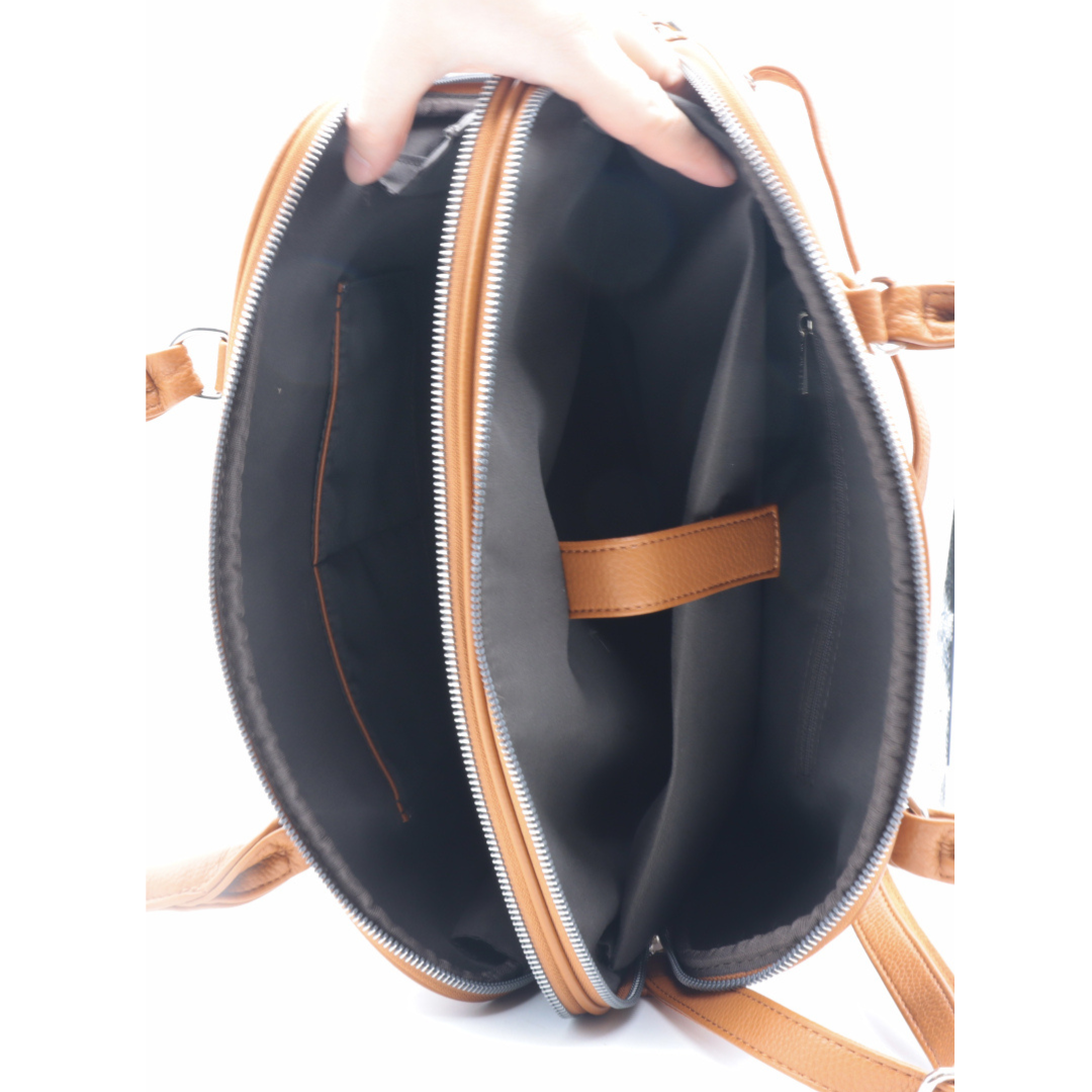 sac à main format A4 pour ordinateur portable camel