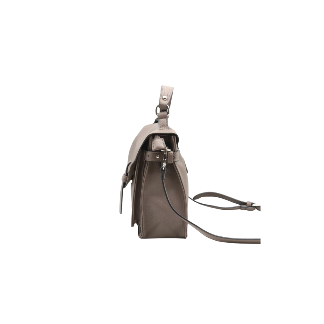 sac à main cartable pour femme taupe 1