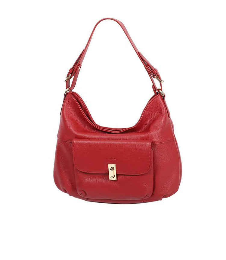 Sac à main en cuir souple katana rouge