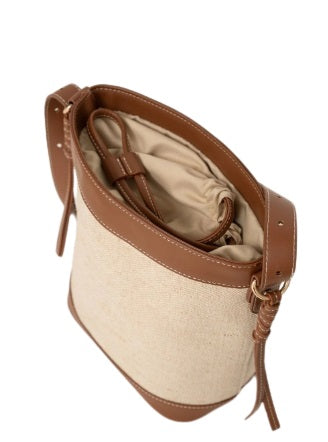 Sac seau pour femme en lin Tropea