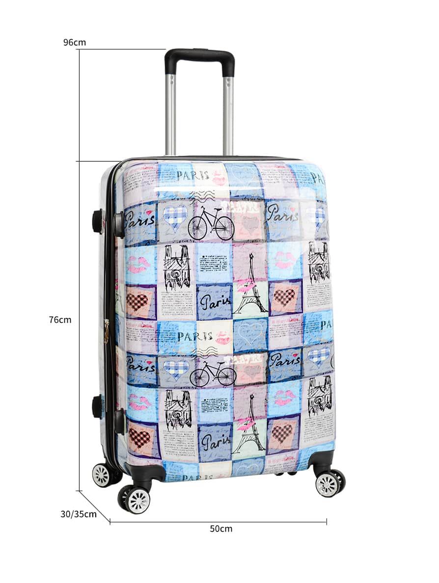 Valise rigide 75 cm extensible paris