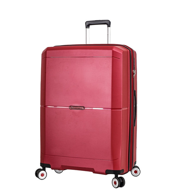 valise 76 cm grande taille extensible rouge a