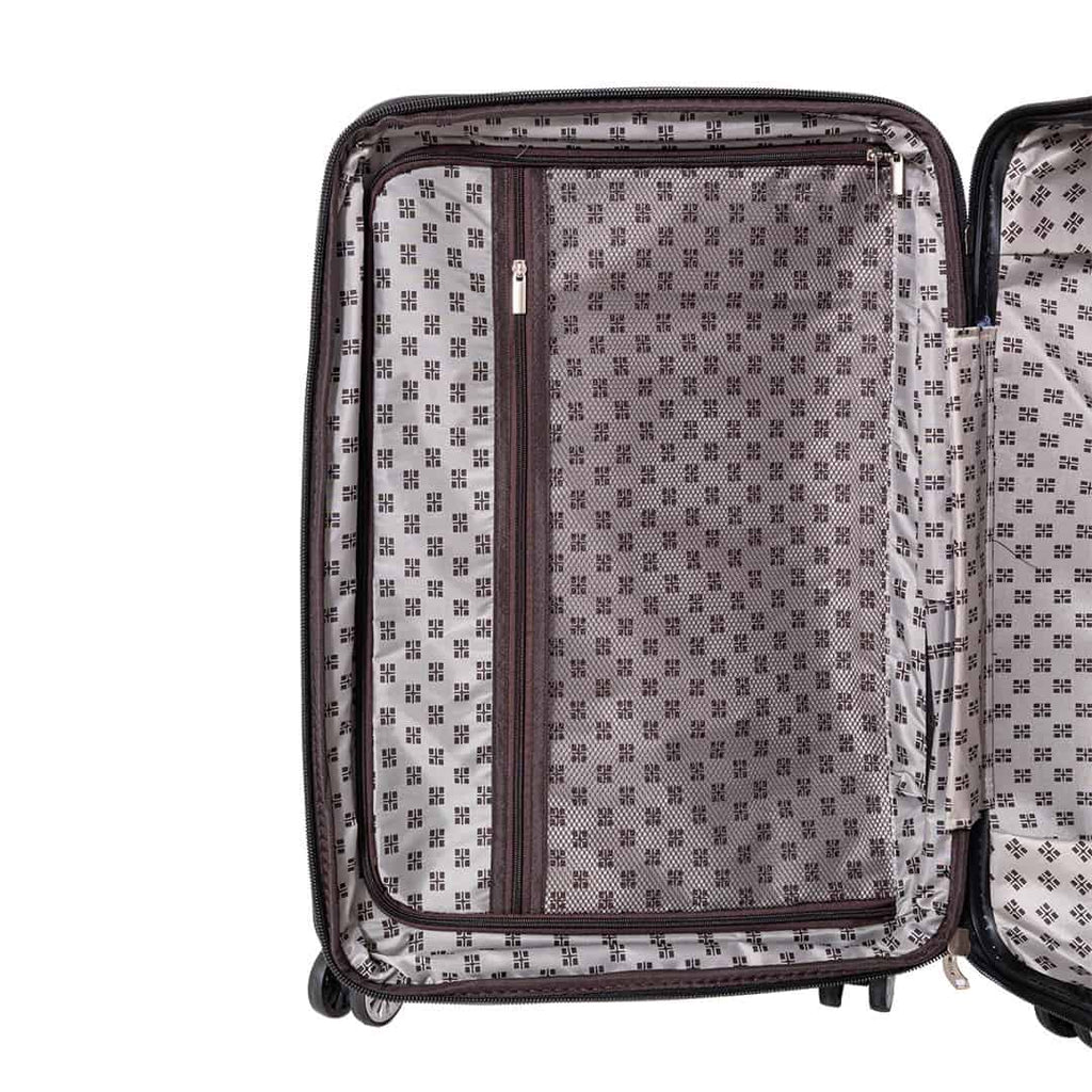 Valise cabine rigide 55 cm à roulettes Papillons & Fleurs- vue poche filet
