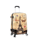 valise cabine paris marron 55 cm