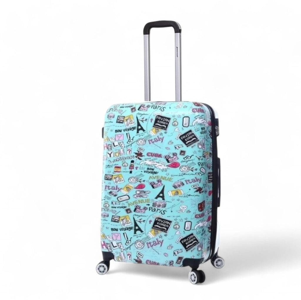 valise cabine 55 cm bon voyages VERT Madisson