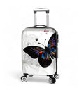 valise cabine 55 cm blanc papillon